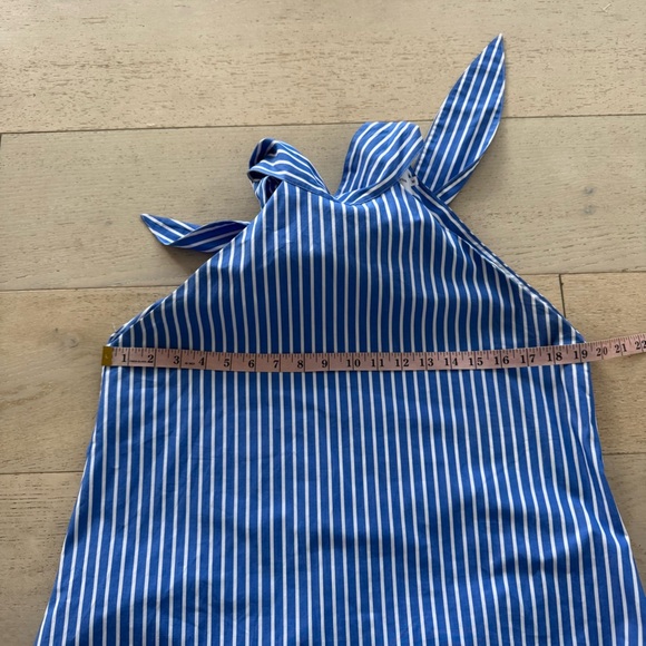 NEW FABIANA PIGNA women's dress in striped indigo M - Picture 10 of 10